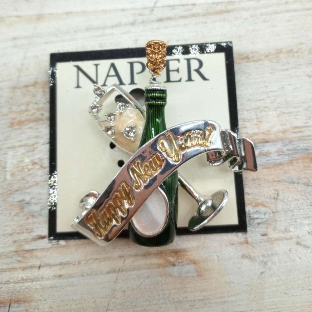 Napier Happy New Year Pin